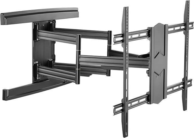 ynVISION.DESIGN Heavy Duty TV Wall Mount for 65–100” TVs, XXL Full Motion Bracket Extends 31.5”, Tilt Swivel Leveling, 154 lbs Capacity, Max VESA 800x600, Fits Flat, LED, LCD, OLED, 4K, Smart TVs