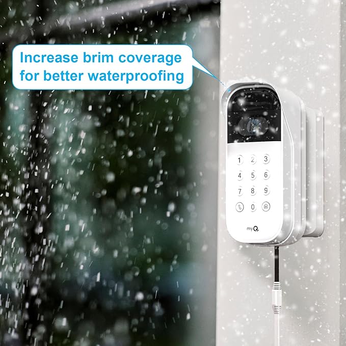 Swivel Mount for myQ Smart Garage Video Keypad ,Angle Adjustable(40 to 140 ) Degree Mounting Bracket for myQ ,Easy to Install (Video Keypad is NOT Included