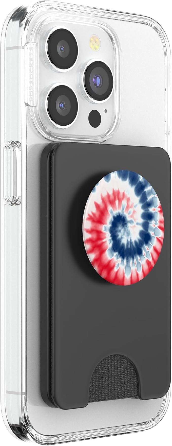 American Flag Tie Dye Swirl Red White Blue Patriotic Hippie PopSockets Adhesive PopGrip