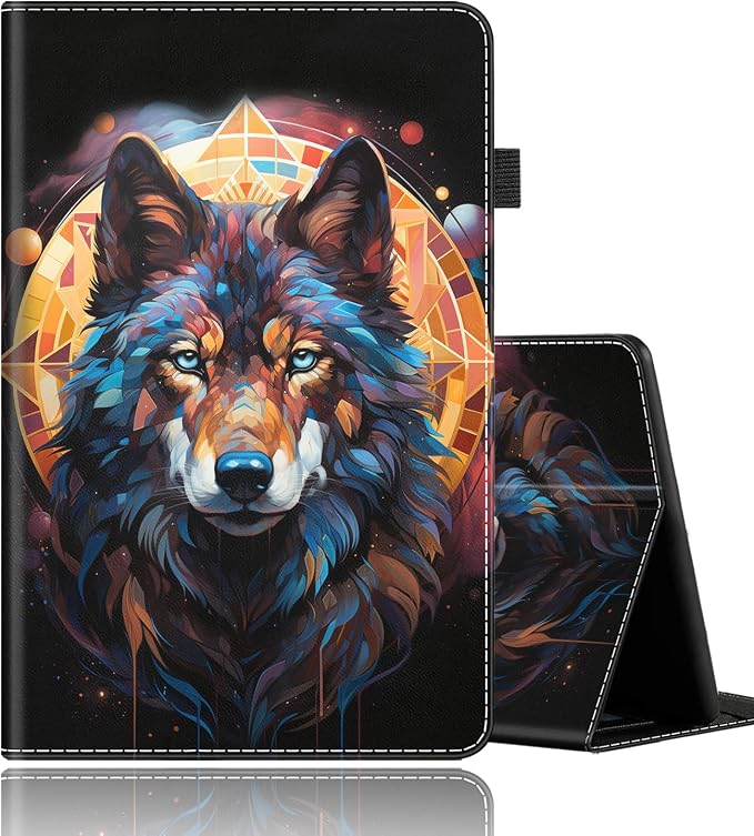 Case Fits All-New Amazon Kindle Fire HD 10 &amp 10 Plus Tablet (13th/11th Generation 2023/2021 Release) 10.1 Durable Shockproof Protective Cover with Auto Wake/Sleep，Black Woman Queen Afro Design