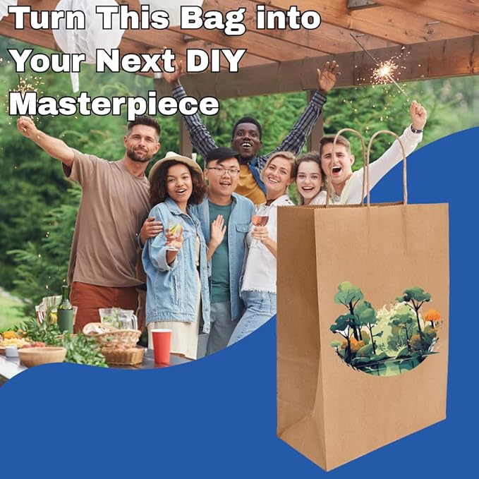 ASSUREPAK Kraft Paper Bags, 16" x 6" x 19", 110 GSM, 200 Count
