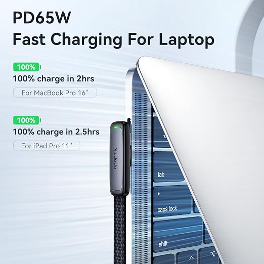 mcdodo 4FT USB to Lightning Cable 90 Degree Right Angle USB-A to Lightning Charging Cable with LED Indicator Light Compatible with iPhone 14 13 12 11/Pro/ProMax/Plus iPad AirPods iTouch