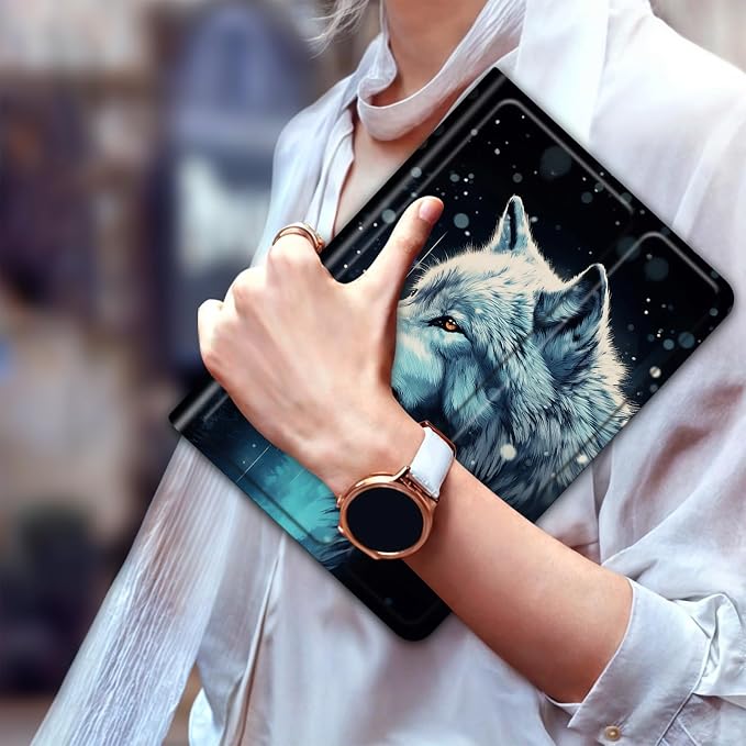 for 6 Kindle 2024 and 2022 (11th Generation) Case Slim Lightweight Smart Cover Case with Auto-Wake/Sleep for Kindle 2024Beach Starfish