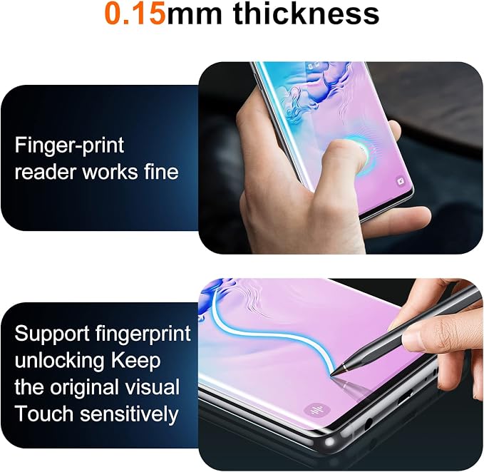 UniqueMe [2+2 Pack Compatible with Samsung Galaxy Note 20 Ultra 6.9 inch Soft TPU Screen Protector 【Not Glass】 and Camera Lens ProtectorHD Clarity [Case Friendly][Bubble Free] [Anti-slip tool]