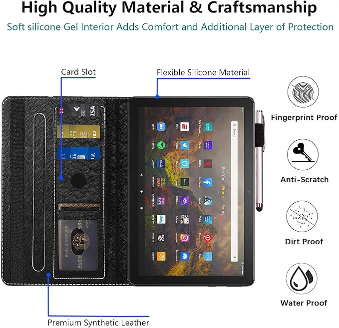 Case for Amazon Kindle Fire Max 11 Tablet (13th Generation 2023 Release) - Slim Fit Standing Cover with Auto Sleep/Wake for All-New Fire 11 Max Tablet，Enchanted Forest 2