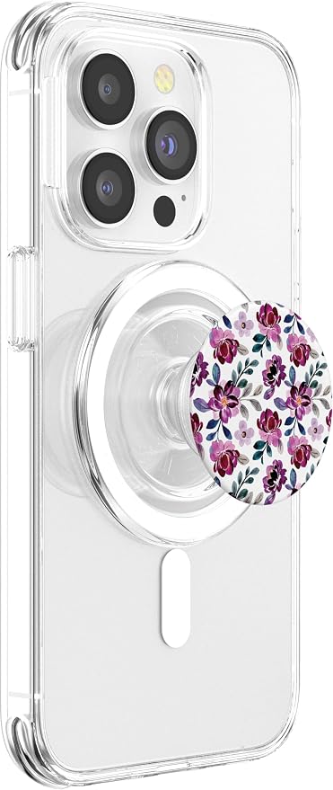 Beautiful Violet Floral Watercolor Flowers PopSockets Adhesive PopGrip