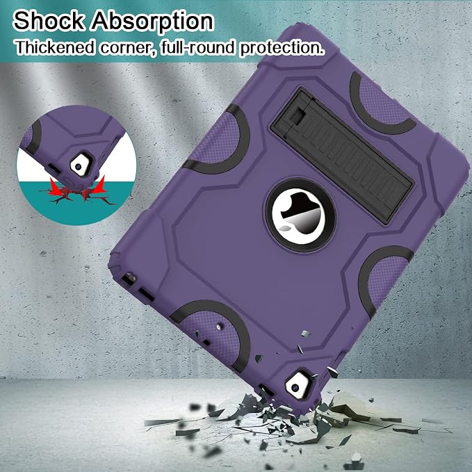 ZoneFoker Case for iPad 6th/5th Generation (9.7 Inch 2018/2017 Model) iPad Air 2 / 1st iPad Pro 9.7 Heavy Duty Shockproof Rugged Protective Case Alpine Green