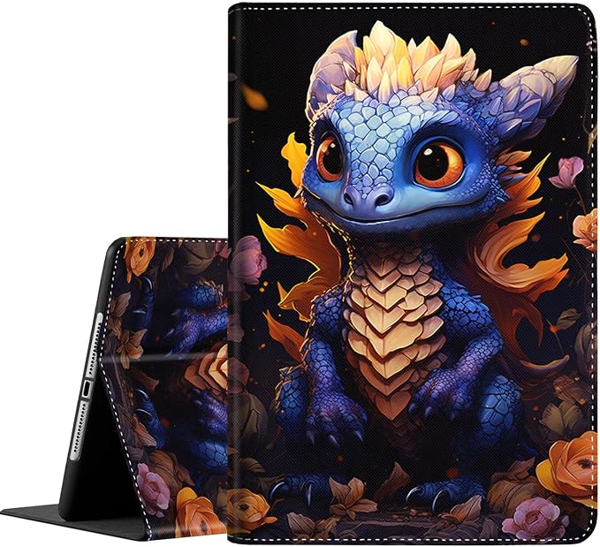 Case for iPad (A16) 11th Generation 11 Inch (2025) for iPad 10th Generation 10.9 Inch (2022) Slim Folding Stand Cover with Auto Wake/Sleep Watercolor Sea Turtle