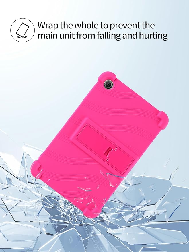 for Lenovo Tab One &amp Nook Reading Tablet Android Tablet8.7 inch Tablets CaseSoft Silicone Adjustable Stand Cover Lightweight Kids FriendlyBlack.