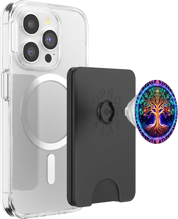 Tree Of Life Yggdrasil Synthwave PopSockets PopGrip for MagSafe