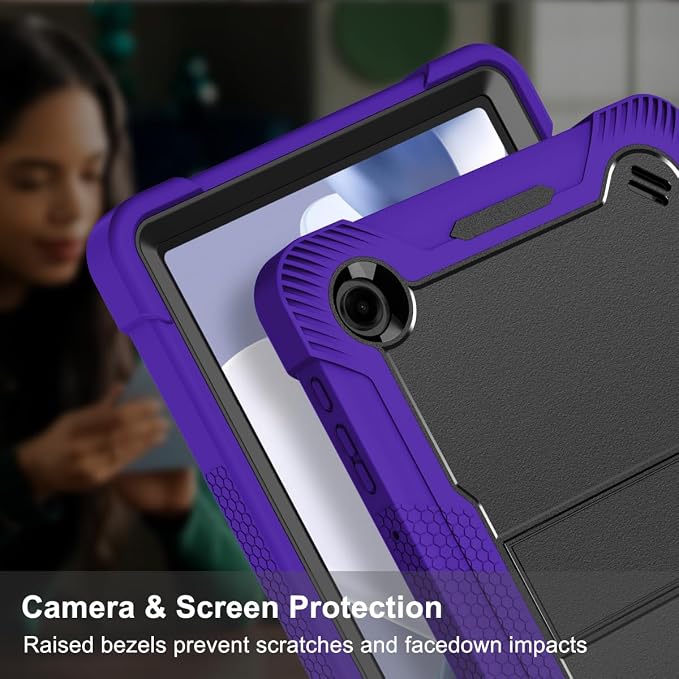 Case for T-Mobile REVVL Tab 2 Android 15 Tablet 10.1 inchHeavy Duty Shockproof Protective Cover with KickstandKids Friendly4 Corners Thicken ShockproofBlack