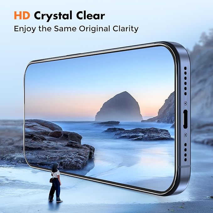 UNBREAKcable 3-Pack Screen Protector for iPhone 15 Double Shatterproof Tempered Glass [Easy Installation Frame] [99.99% HD Clear] [9H Hardness] [Full Coverage] [Case Friendly] for Apple 15 6.1 inch