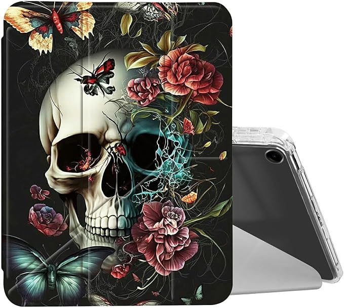 for iPad 10.2 &amp 10.5/iPad 9th/8th/7th Generation 10.2 2021 2020 2019 Case Mutil Angles Folding Y-Shaped Stand Cover with Pencil Holder Auto Wake/SleepAmerican Flag and Cow