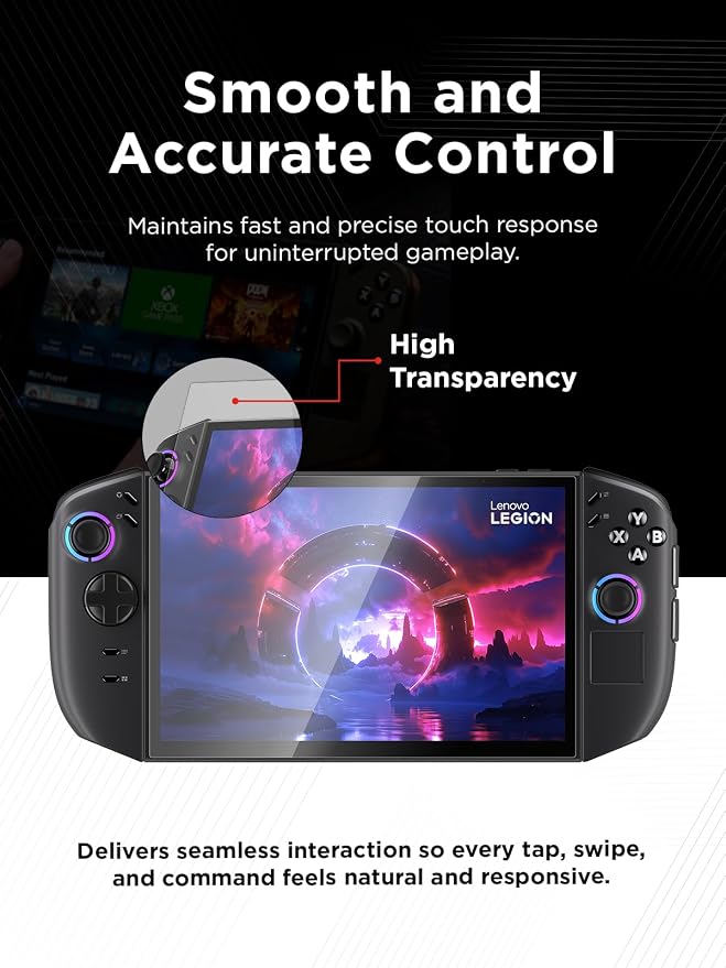 Lenovo Legion Go Screen Protector - Ultra-Thin 0.33mm Protective Glass with 9H Hardness - Guards Against Drops Scratches and Scrapes - Easy Application High Transparency