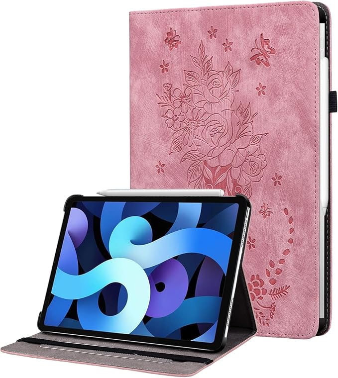 Case for iPad (A16) 11th Generation 11 Inch 2025 iPad 10th Generation 10.9 inch 2022 Auto Wake/Sleep Multi-Angle Flip PU Leather Cover with Pencil Holder Blue