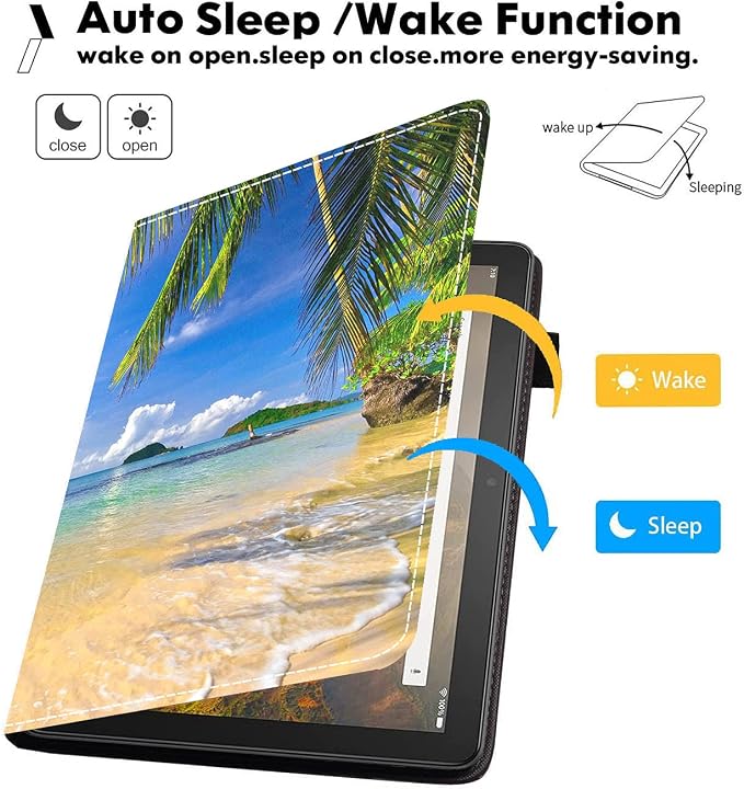 Case for Amazon Fire HD 10 Tablet (9th/7th Gen 2019/2017 Release) Premium PU Leather Cover with Auto Sleep Wake Feature Folio Case for Fire 10.1 Tablet Bible Verse Jeremiah 29:11