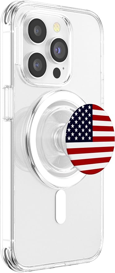 American Flag US Patriotic Phone Holder Knob for USA Gift PopSockets Adhesive PopGrip