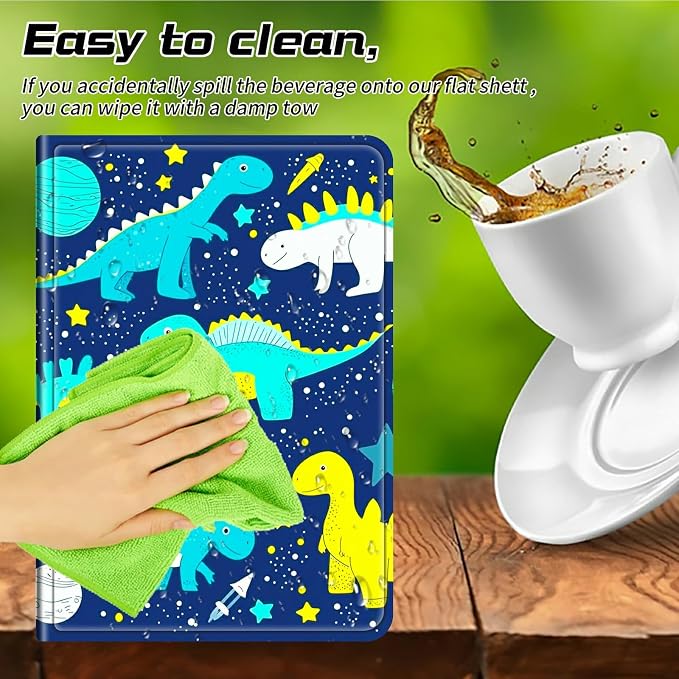 for Walmart Onn 10.1 2024 Onn 10.1 Gen 4 Universal Tablet Case 360 Degree Rotating Kickstand Protective Stand Case with Multiple Viewing PU Leather Shell Case Black Book Cat