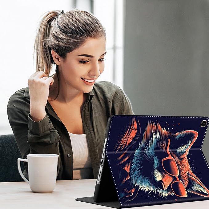 Case for Samsung Galaxy Tab S10 FE Plus 5G Multi-Angle Stand Smart Cover Shockproof with Auto Wake/Sleep for Galaxy Tab S10 FE+ 13.1 Inch (SM-X620/SM-X626B) 2025 Magic Mushrooms Fungus