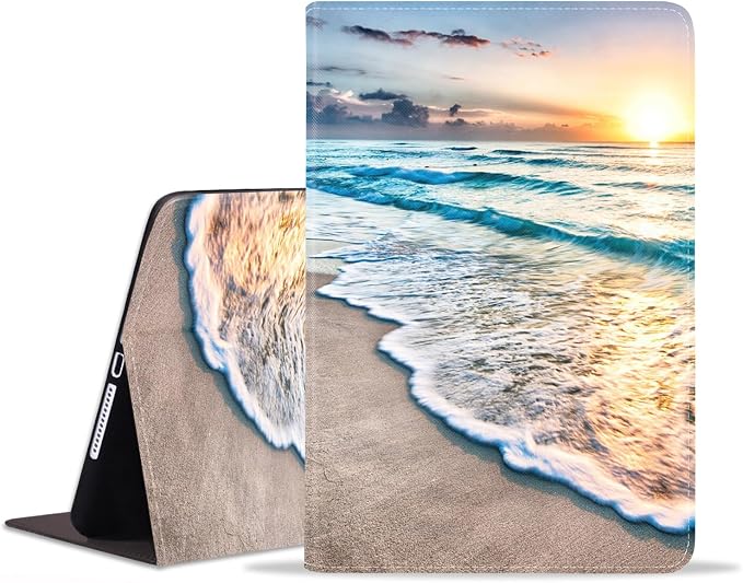 Case for Samsung Galaxy Tab S10 Lite/ S10 FE/ S9 FE 5G 10.9 Inch/ S9 11 Inch - Slim PU Leather Folding Stand Folio Cover with Auto Sleep/Wake American Flag &amp Bullets