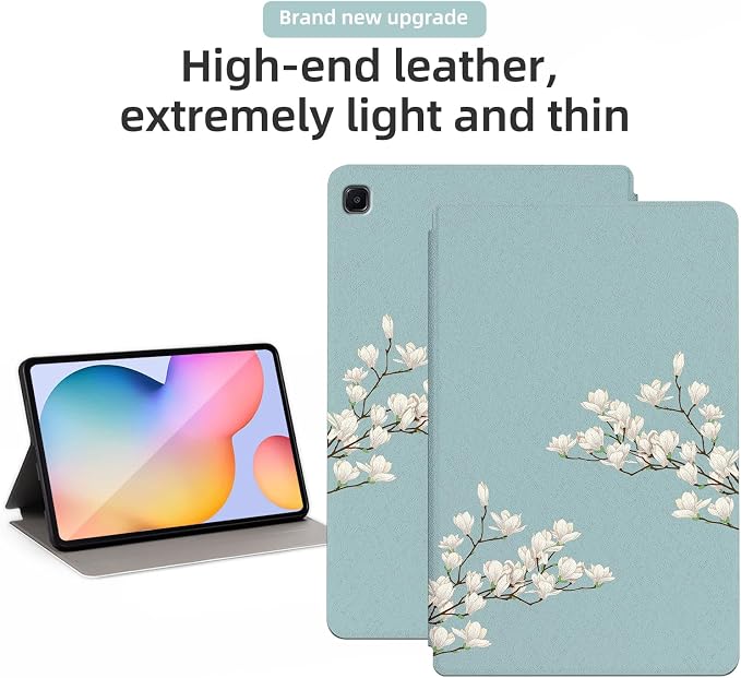 Shockproof Protective Case for Samsung Galaxy Tab S6 Lite 2024/2022/2020 Model SM-P610/P613/P615/P619 - Folding Stand Cover for Galaxy Tablet S6 Lite - Cute Dinosaur