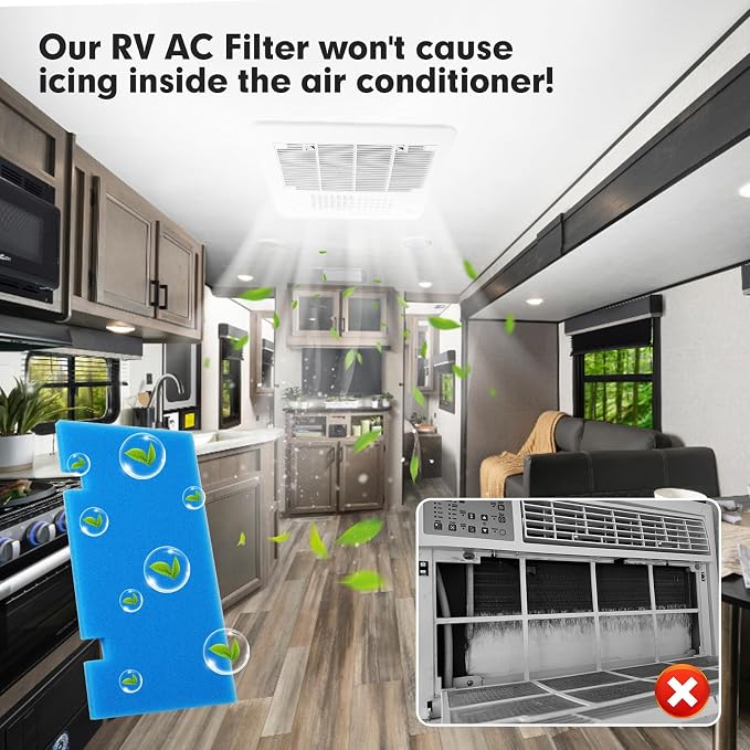 6-PCS RV Air Conditioner Filter RV AC Replacement RV Air Filters 3313107.103