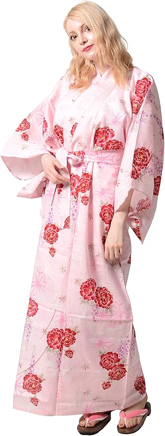 Kimura Jitsugyo Women's Kyoto Traditional Easy Wearing Kawaii Yukata Robe(Japanese Casual Kimono) Set 2