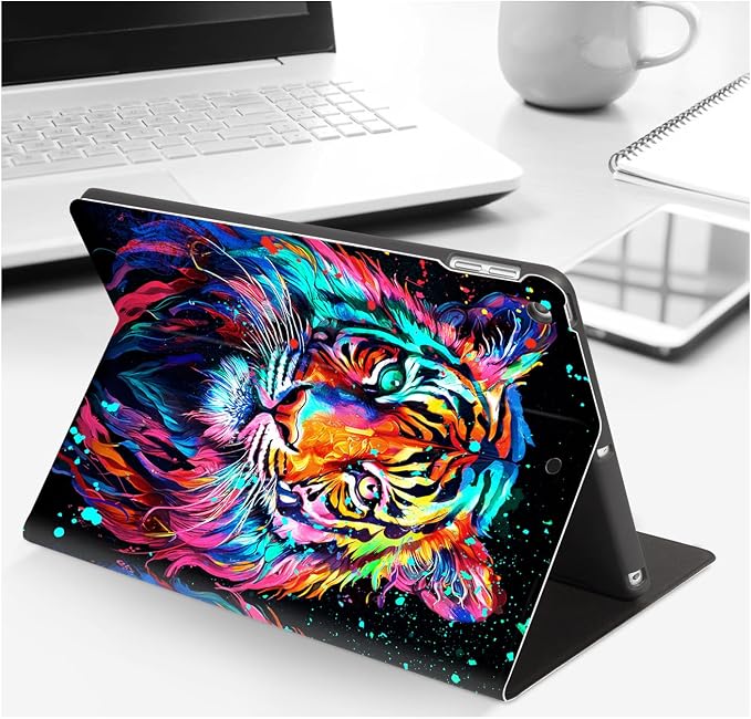Lokigo Case for iPad 9th/8th/7th Gen 10.2 Air 3rd/Pro10.5 Aurora Forest | Protective Folio Soft Back Cover Pencil Holder for Teens/Students/Office Staffs 4 Angles Viewing Stand Auto Wake/Sleep