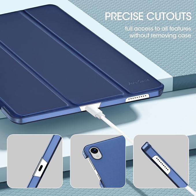 ProCase for Onn. 11 Inch Tablet Pro 2024 Case -Black | Slim Stand Hard Back Shell Protective Smart Cover for Onn. 11” Tablet Pro 2024 Model