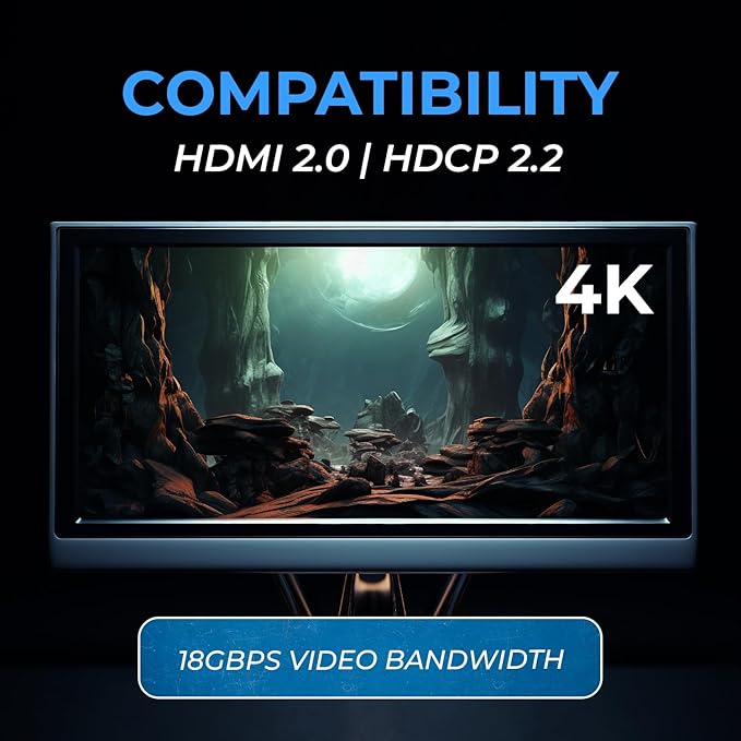 OREI 4K HDMI Extender Over IP CAT6 - 4K@60Hz One to Many Upto 400 Feet, Loop Out - Send to Multiple Location Over 1G Switch (EX-500-K)