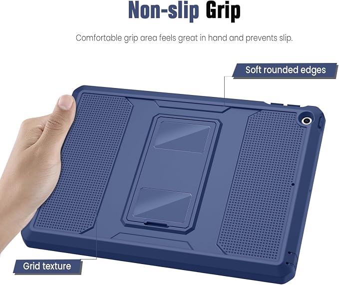 MoKo Shockproof Case Fit 2018/2017 iPad 9.7 6th/5th Generation Black | Heavy Duty Shockproof Full Body Rugged Hybrid Cover with Built-in Screen Protector for Apple iPad 9.7 Inch 2018/2017