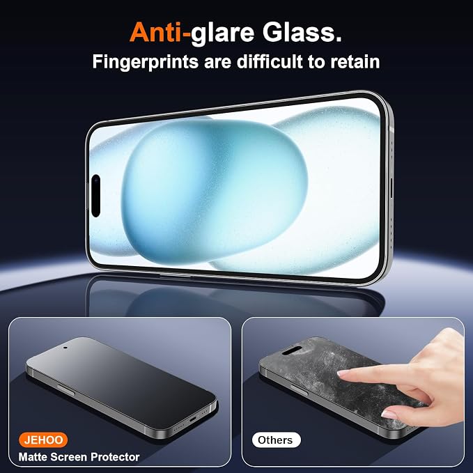 [2 Pack] Matte Privacy Glass Screen Protector Designed for iPhone 11 / iPhone XR Anti-Glare Anti-Fingerprint Install Frame 9H Tempered Glass