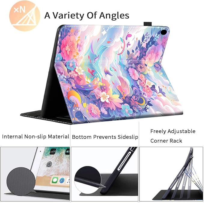 Case for 7 All-New Kindle Paperwhite 12th Gen 2024 &amp Kindle Colorsoft Signature Edition (2024 Release) PU Leather Folio Cover with Auto Wake/Sleep ，Blue Dragon