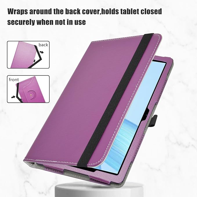 LiuShan Compatible with DOOGEE U9 / U10 PRO Rotation Case 360° Rotatable Stand PU Cover for 10.1 DOOGEE Tablet Black