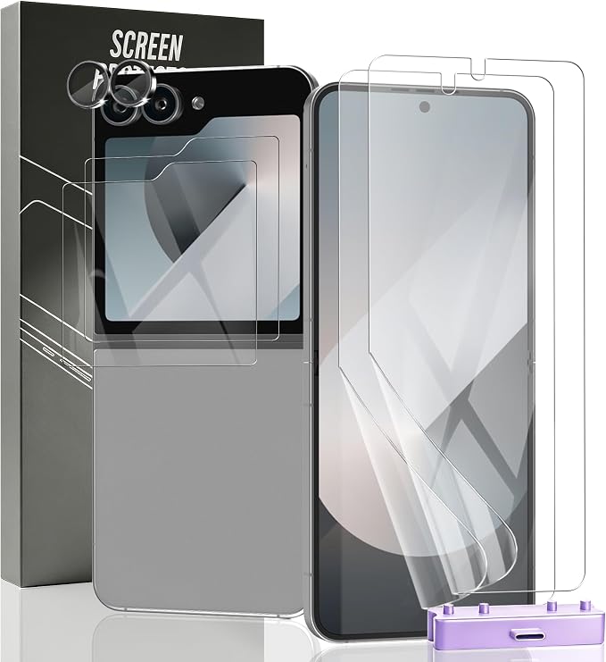 for iPhone 17 Pro Max Back Screen Protector Flexible Film Not Glass with Camera Lens Protector 2+2 Pack Self-Healing Anti Scratch HD Clear Soft TPU Protective Hydrogel Film