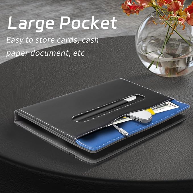 ZenRich Android Tablet Case for 10.1 inchUniversal Tablet Case Cover | Touchscreen Tablet 10-11 with Multiple Viewing Angles/Hand Strap/Pen Holder/Adjustable Fixing Silicon BandBlue