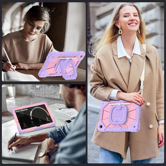 Auizotl Case for Samsung Galaxy Tab A11+/A9+ Plus 11 Inch with Screen Protector/Rotating Stand/Pen HolderMilitary Grade Shockproof Cover for Galaxy Tab A11 Plus /A9 Plus CasesBlack