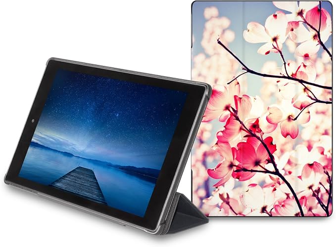 caseable Fire Tablet Cover with Blossom Bird Design