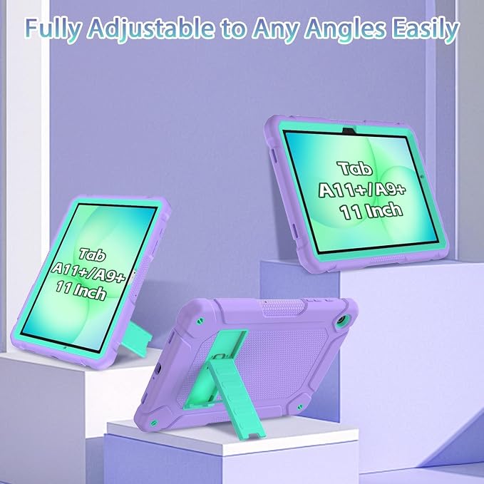 BMOUO Case for Samsung Galaxy Tab A11+ Plus/A9+ Plus 11 Inch 2026/2024 Heavy Duty Shockproof Rugged High Impact Protective Galaxy Tab A11 Plus/A9 Plus Case Black