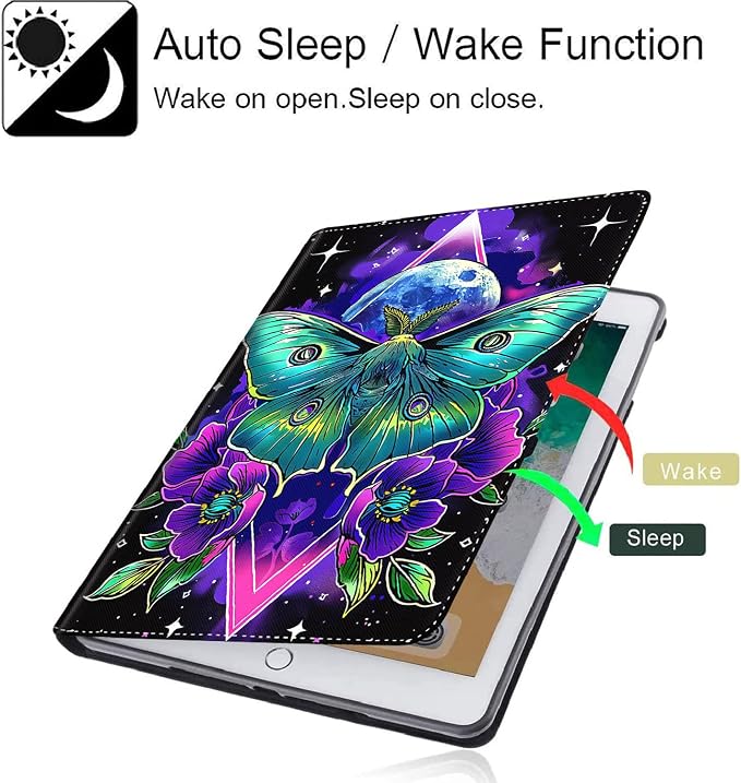 Case for New iPad (A16) 11th Generation 11 Inch 2025for iPad 10th Generation 2022 10.9 Inch Multi-Angle Stand Smart Cover Shockproof with Auto Wake/Sleep ，Starry Sky