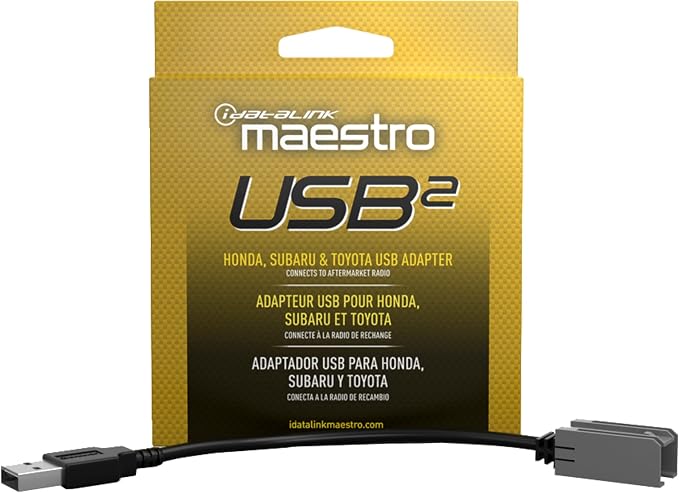 Idatalink Maestro Acc-USB2 USB Adapter Cable - Compatible with Select Subaru Honda &amp Toyota (2012-Up) Vehicles - Connects The Factory USB Port in to a New Car Stereo