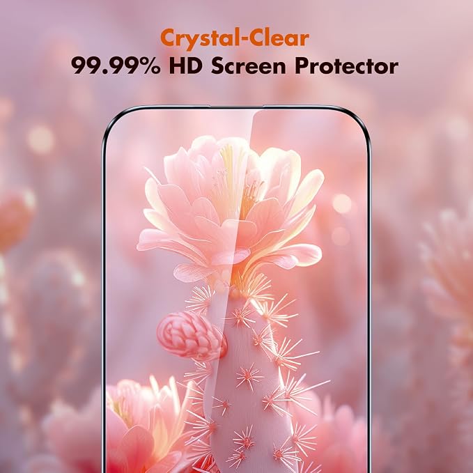 UNBREAKcable 3-Pack Screen Protector for iPhone 15 Double Shatterproof Tempered Glass [Easy Installation Frame] [99.99% HD Clear] [9H Hardness] [Full Coverage] [Case Friendly] for Apple 15 6.1 inch