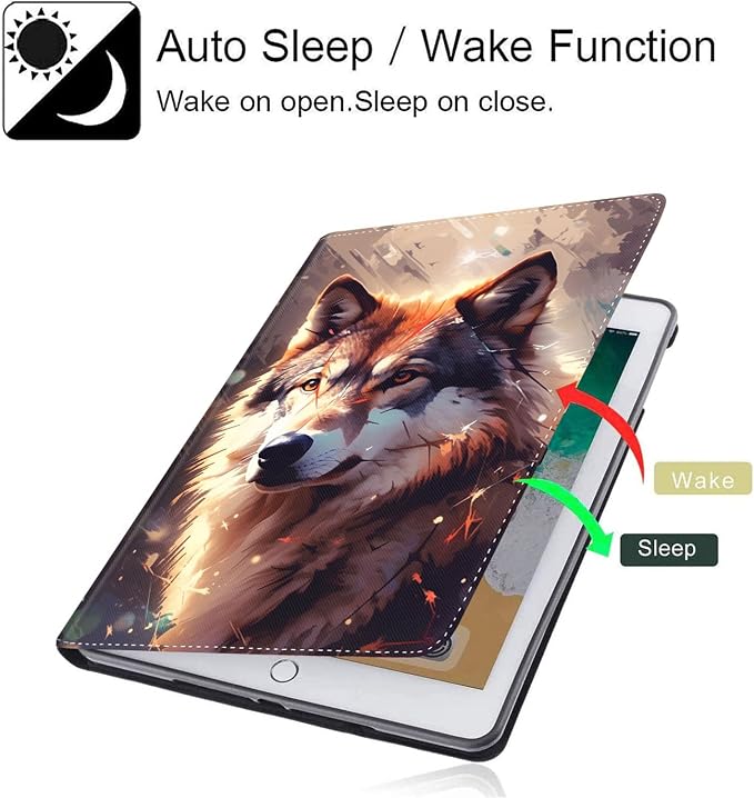 Case for New iPad (A16) 11th Generation 11 Inch 2025for iPad 10th Generation 2022 10.9 Inch Multi-Angle Stand Smart Cover Shockproof with Auto Wake/Sleep Baby Dragon