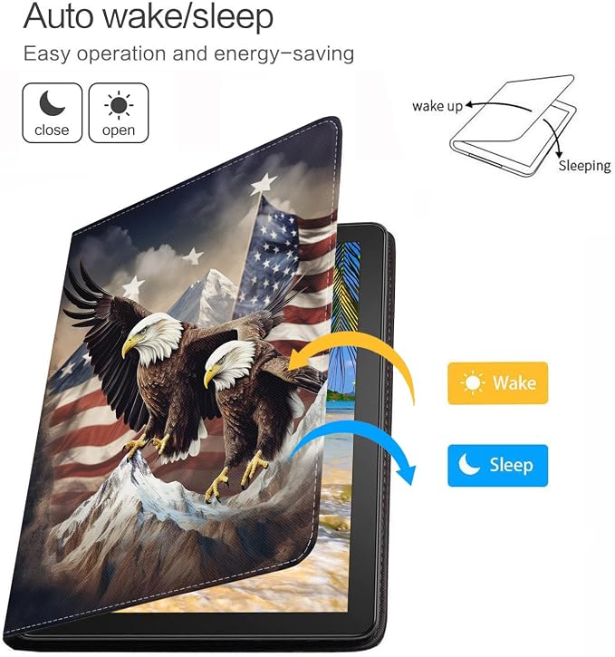 Case for iPad (A16) 11th Generation 11 Inch 2025 iPad 10th Generation 10.9 Inch 2022 Protective Leather Case Adjustable Stand Auto Wake/Sleep Smart Case - African American Girl