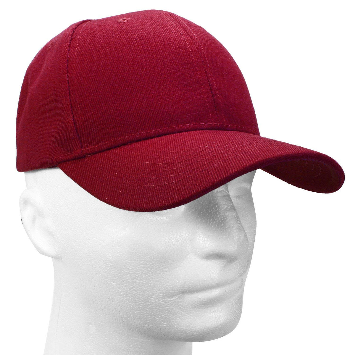 Falari Baseball Cap Adjustable Size for Running Workouts and Outdoor Activities All Seasons (1pc Burgundy)