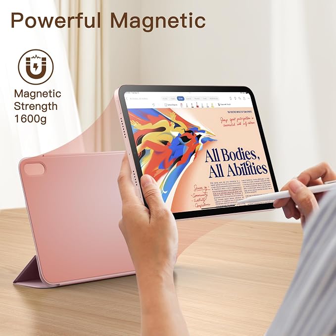 JETech Magnetic Case for iPad mini A17 Pro/6th Gen (2024/2021) Black | Slim Smart Design Cover Auto Wake/Sleep Lightweight Protection
