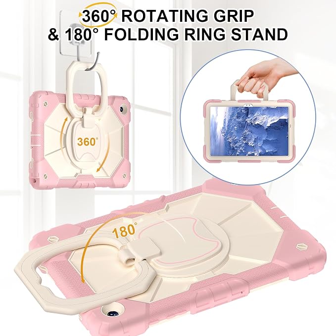 Dteck Case for Samsung Galaxy Tab A 8.0 (2015) Tablet SM-T350/355/357 Case 8 Inch PU Leather Lightweight Folio Case with Card Slots/Stand Features Cute Cartoon Protective Cover Purple Butterfly
