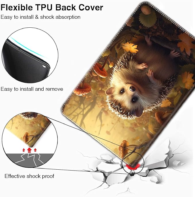Case for iPad Pro 11 Inch 2022/2021/2020/2018 iPad Air 5th / 4th Gene 10.9 Inch (2022/2020) - Slim Fit Standing Cover with Auto Sleep/Wake，Astronaut Guitar