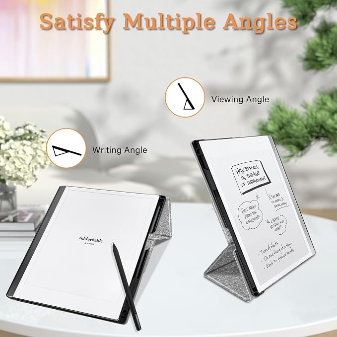 Case for Remarkable 2 Paper Tablet 10.3 2020 ReleasedLightweight and Hard Back Shell Protective Book Folio Cover with Built-in Pen HolderComes with Remarkable 2 Pen Tips.