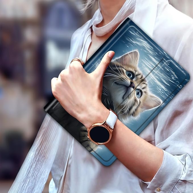 for 6 Kindle 2024 and 2022 (11th Generation) Case Slim Lightweight Smart Cover Case with Auto-Wake/Sleep for Kindle 2024Beach Starfish
